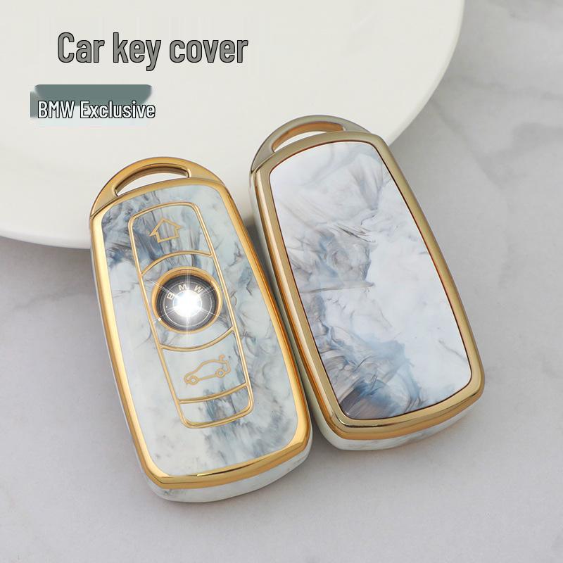 Compatible Key Case for BMW 3 Series, 5 Series, X1, X5, X6, E90, Z4 - Set of 7