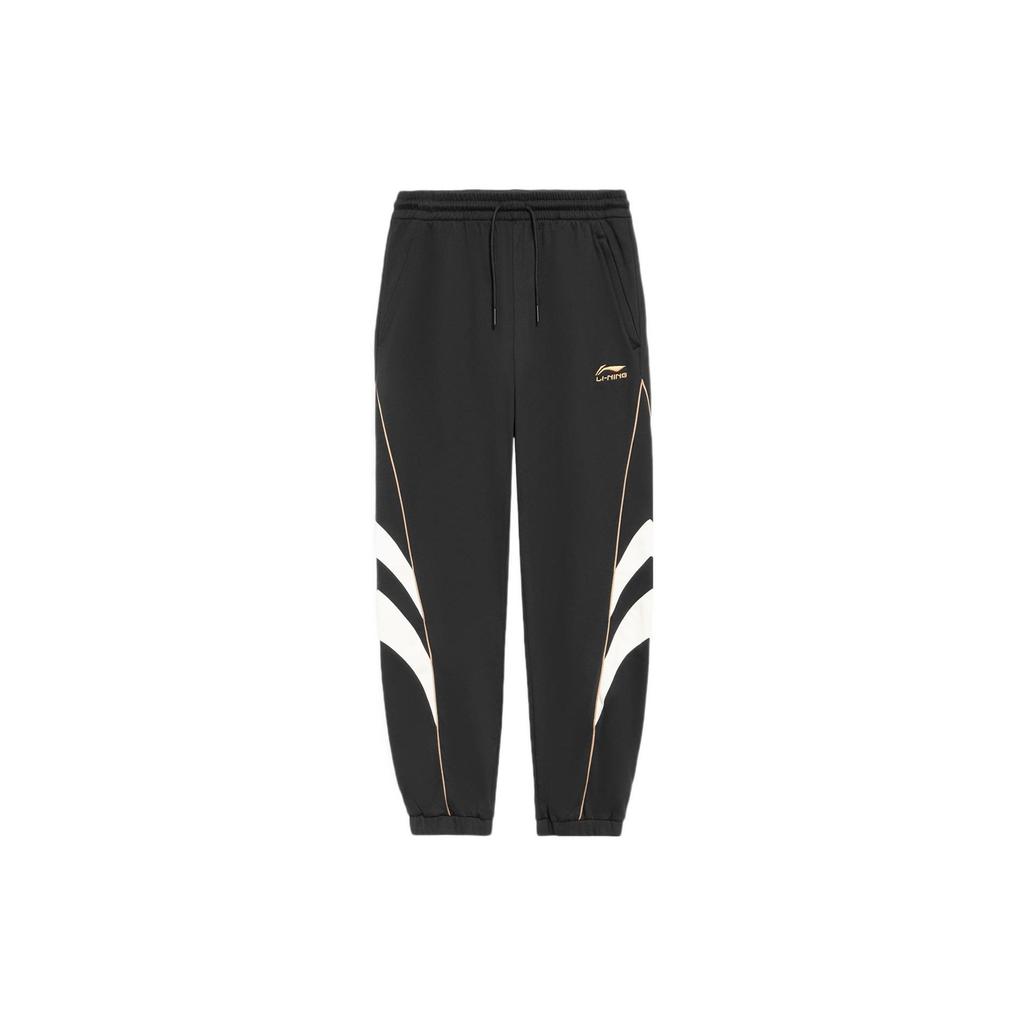 Li Ning Sports Life Collection Knitted Sweatpants Men's Black AKLS975-3