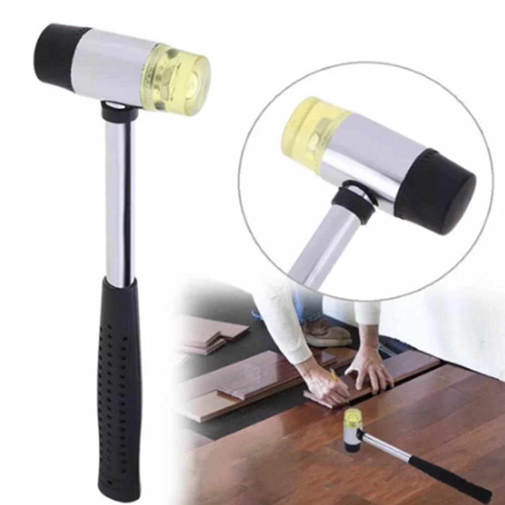 1pc Double Face Tap Rubber Hammer 25mm Multifunctional Glazing Window Beads Hammer For Wood Plastic Jewelry Crafts DIY Tools