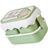 Cute Portable Students Lunch Box Microwaveable Children Cartoon Bento Box Independent Compartment Lunch Container