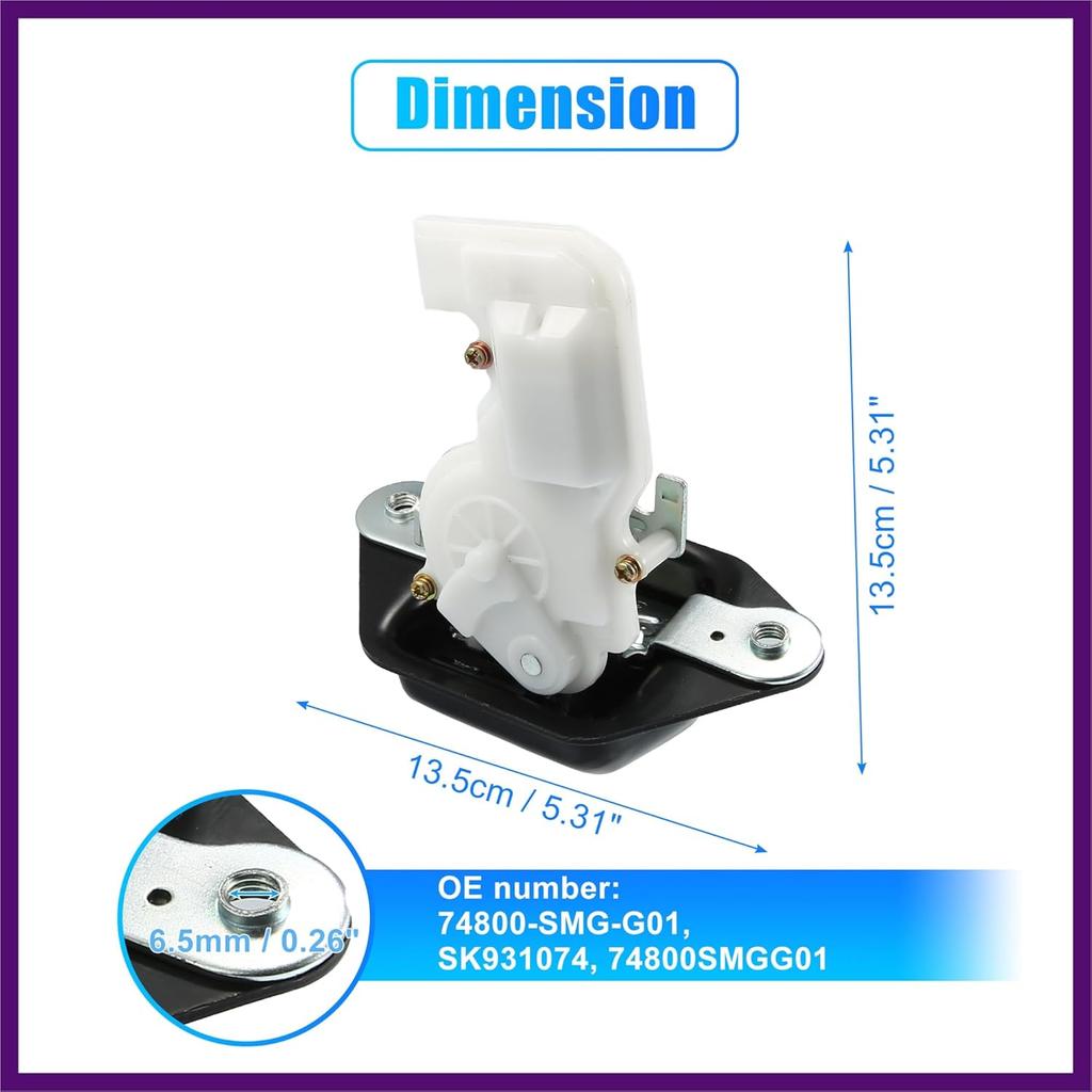 Trunk Latch Lock Actuator 74800-SMG-G01 for Honda CR-V 2007-2011 Tailgate Door Latch Lock Actuator Motor Rear Trunk Lid Lock Latch Actuator Premium