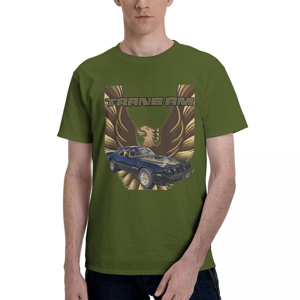 Trans Am 100 Cotton Casual Breathable Confortable Manga Short Sleeve TShirt Mens Shirt