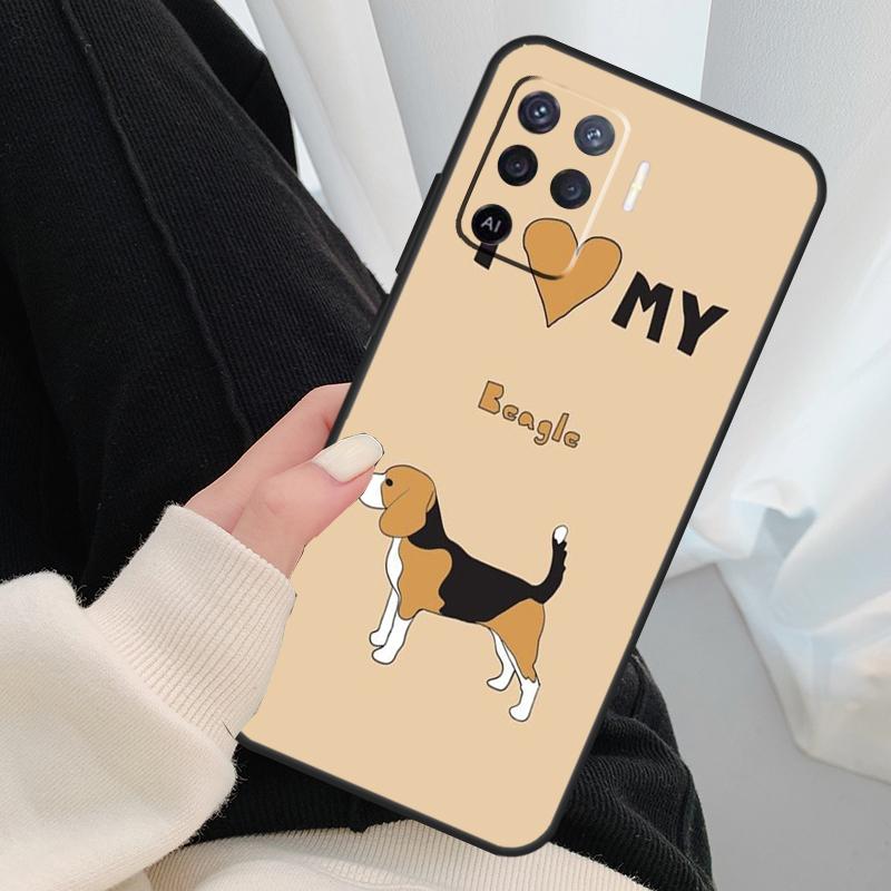 I Love My Beagle Dogs Case For Oppo A40 A60 A80 A5 Pro A15 A16 A17 A57 A77 A94 A74 A54 A76 A96 A18 A38 A58 A78 A98