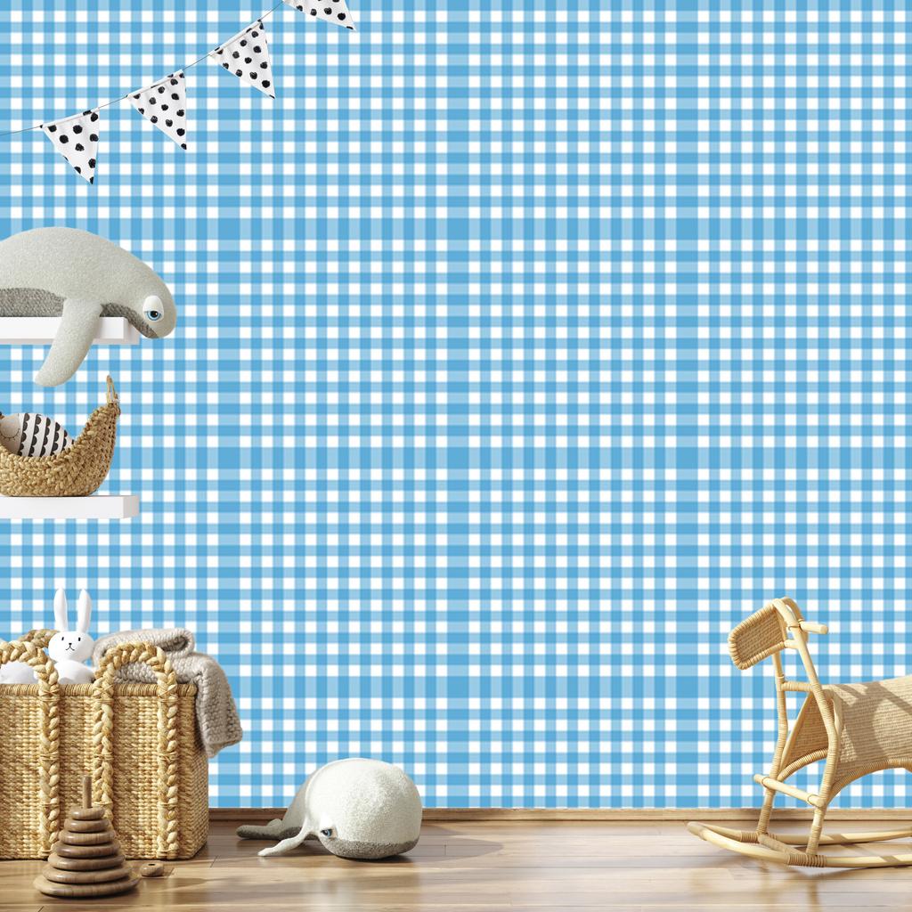 Wallpaper Fabric Pattern Azure and White, Azure Background 50x1000