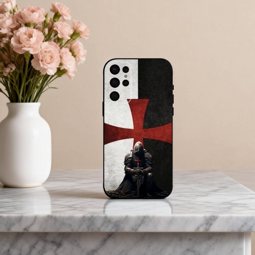 C-Crusaders-S T-Templar-R K-Knight Phone Case For Samsung S25,24,23,22,30,21,10,9,Ultra,Plus,Lite,FE,4,5 G Soft Black Case