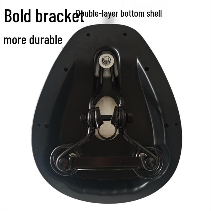 Reinforced Electric Bike Saddle: Enlarged & Comfortable Seat Cushion for Ride-Hailing Vehicles & Scooters.