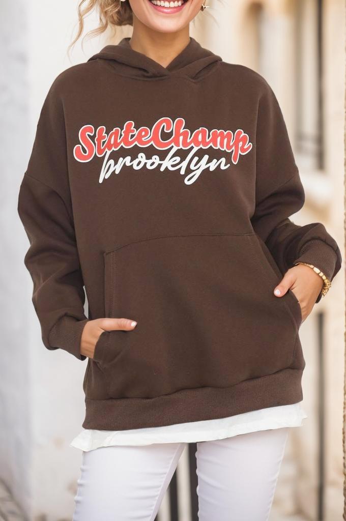 

Printed Sweat Brown