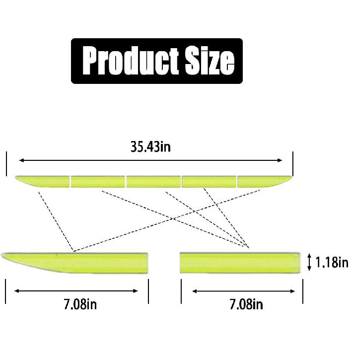 Car Trunk Reflective Sticker, Strong Reflective Anti-Scratch Waterproof Adhesive Stickers for Safe Driving, Universal for Most Cars/SUVs/Pickup