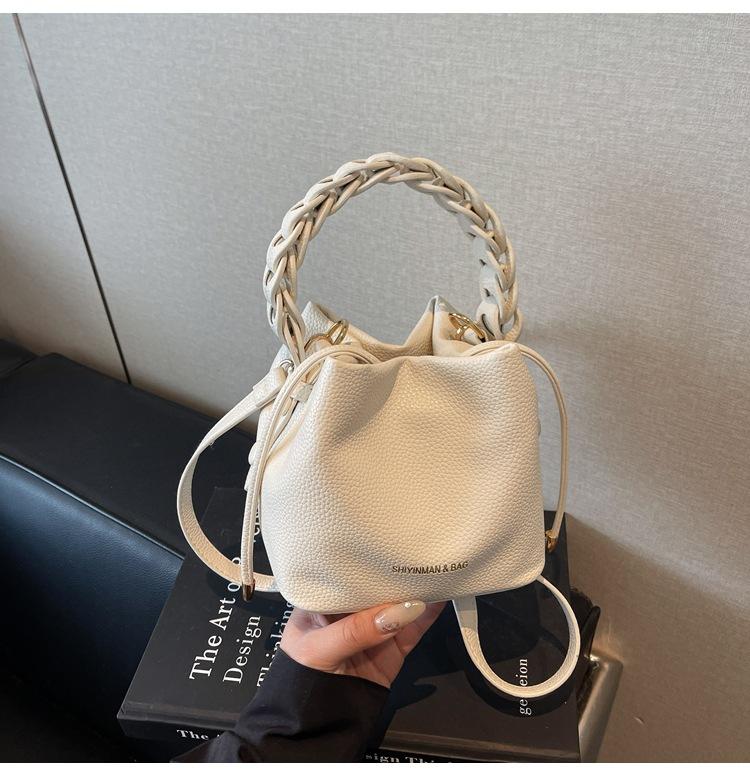 

Новая сумка-ведро 2025 весна текстура универсальная плечевая кроссбоди элегантная ручная сумка сумка-ведро