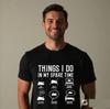 Things I Do In My Spare Time Drive Tractors T-Shirt Farmers Gift Kids Boys Men T