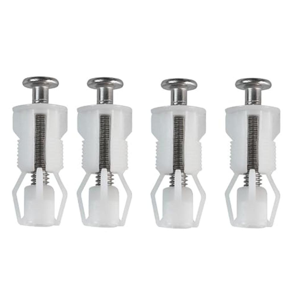 

Toilet Lid Fixing Screw Replacement Fitting Kit with Nut Cover for WC Pan Bathroom Hardware Toilet Cover Screws Accessories 4PCS