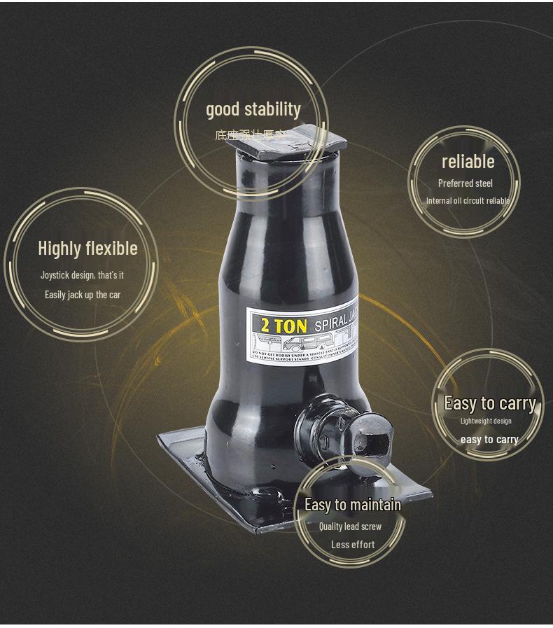 Jinshiba 2T Double-Section Vertical Hydraulic Car Jack
