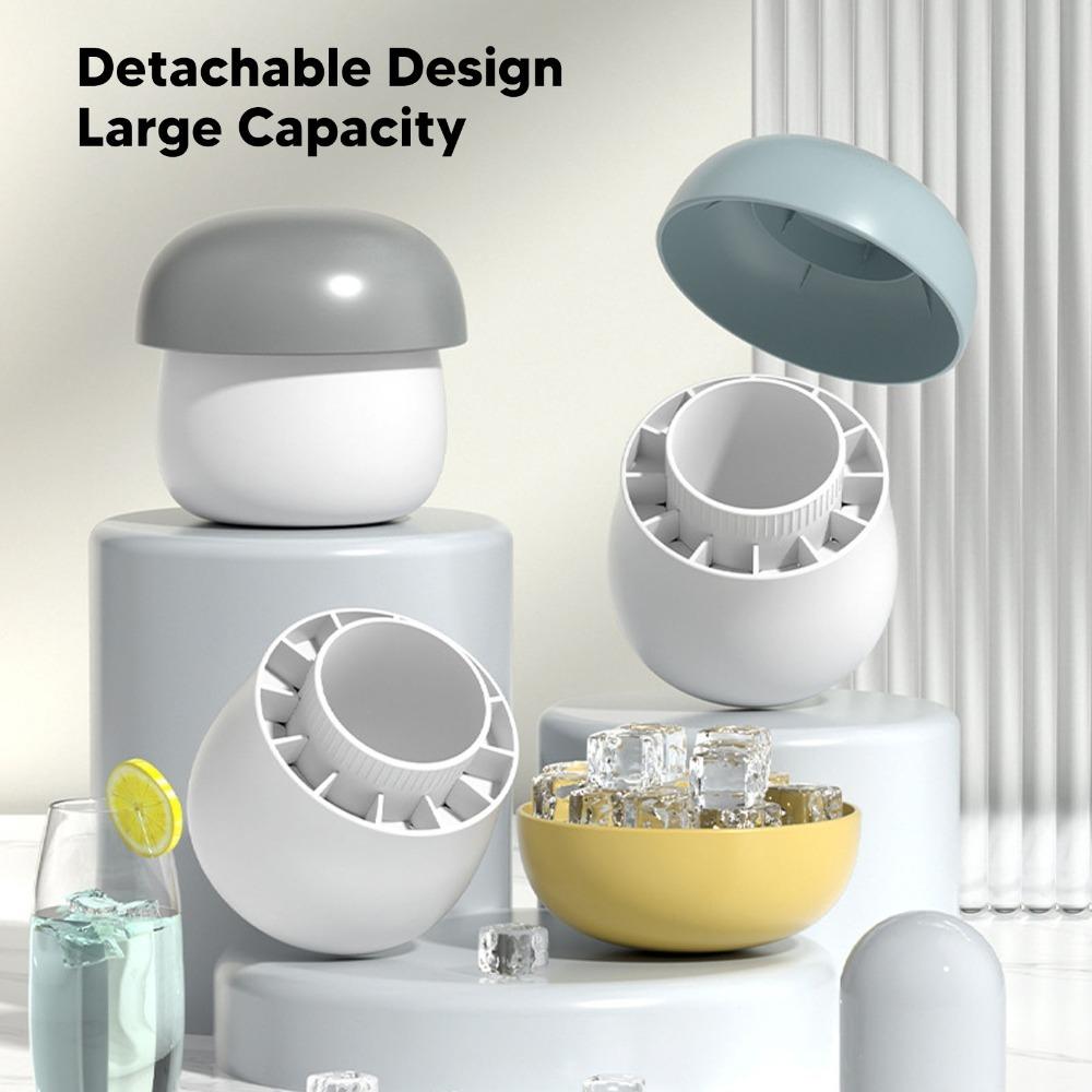 Mushroom Shape Mushroom Shape Ice Mold Silicone Ice Cube Tray Decompress Ice Lattice Mold Kitchen серый