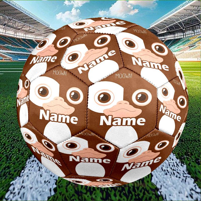 Custom Name Personalized Gizmo (Gremlins) Print Size 5 Soccer Ball Training & Match Football, for Team, Kicking, Gift for Football Enthusiasts