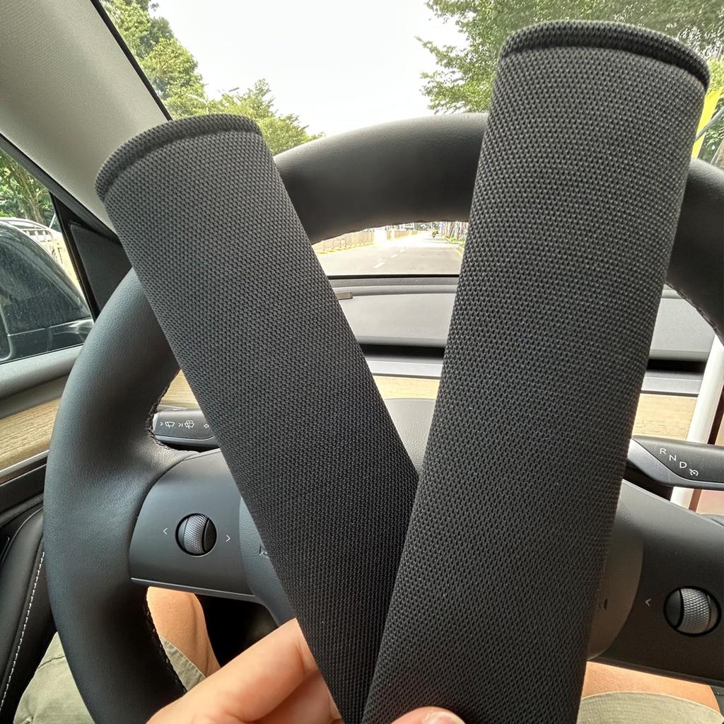 Set of 2 Car Seat Belt Fits All Includes Shoulder Strap Soft Seat Belt Reduces Easy To Car Accessories Covers, Vehicles, Covers, Cushions, Pressure,