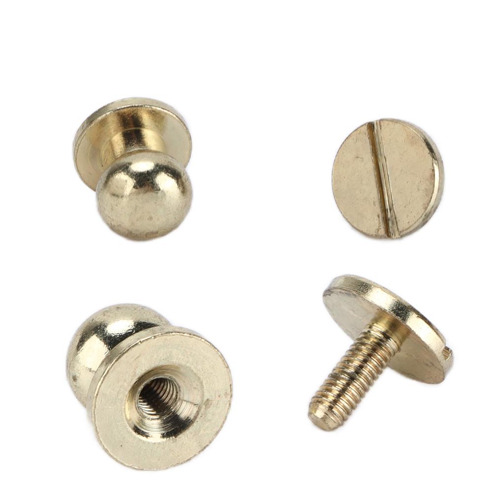 20set Brass Rivets Abrasion Resistance Imitation Gold Luggage Hardware Accessories for Craft