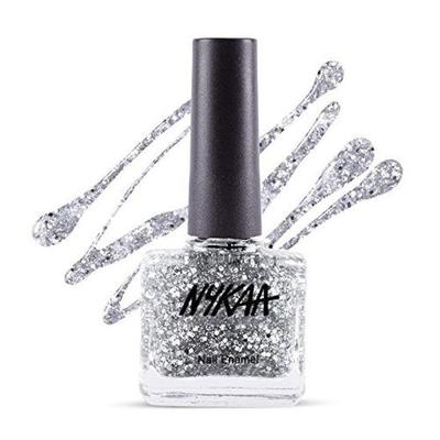 Esmalte en Gel Nykaa, Acabado Brillante, 227 Silver Snow, 9ml