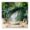 Foggy Jungle Wallpaper Tropical Forest Removable Mural Decoracion for Living Room Walls Papers