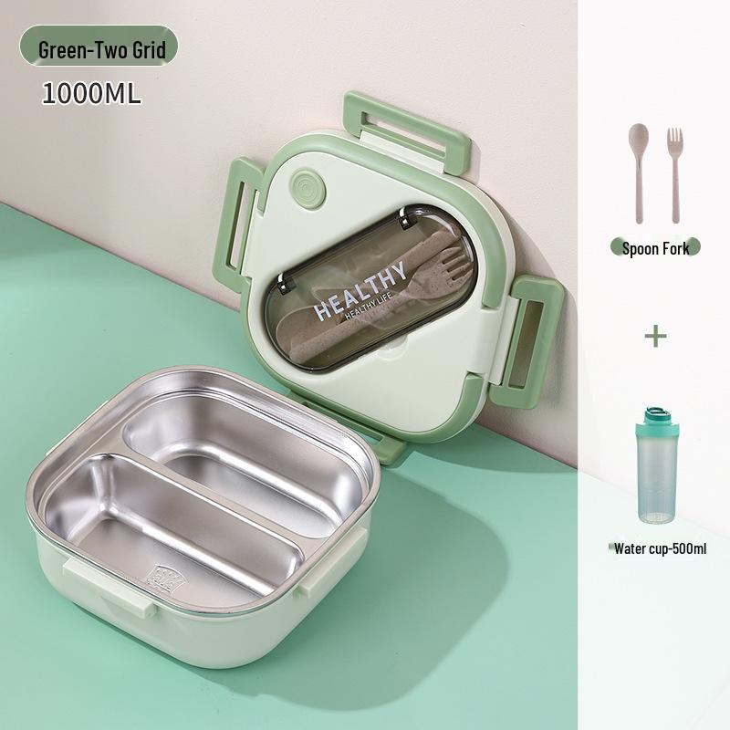 Korean Style 304 Stainless Steel Insulated Lunch Box for Men, Women, Students, and Office Workers
