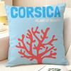 Beauty Summer Travel Series 2 Pillow Case Natural Linen Organic Fabric Double-Sided Printing Sofa Home Decor Gift Pillow Case