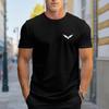 New Summer Men's Fashion T-shirt Personality Versatile Printed Men's T-shirt Top