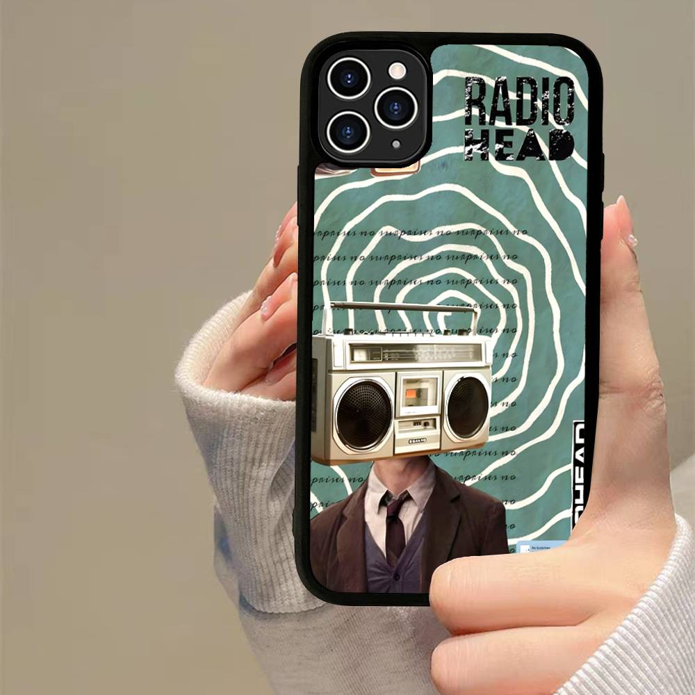 Vintage Fashion Design Radiohead Phone Case Silicone PC+TPU For Samsung S10 20 30 22 23 24 Plus Lite Ultra Cover