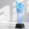 Customized Thumb Shape Crystal Trophy, Excellent Staff Annual Meeting Awards, Home Decoration, Color Printing Carving Medal, 1Pc