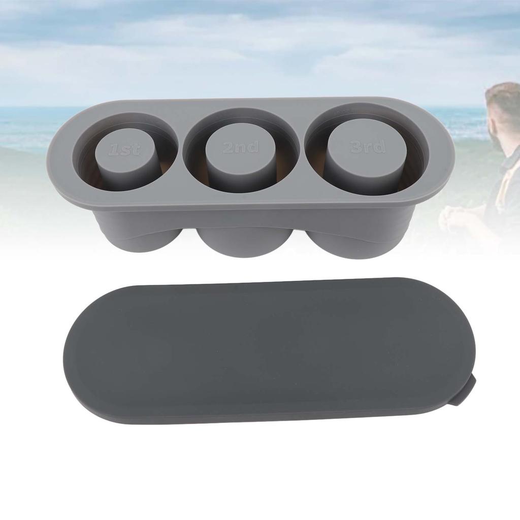Hollow Cylinder Ice Cube Tray Quick Release Silicone High Low Temperature Resistant with Lid 3 Hollow Cylinder Ice Cube