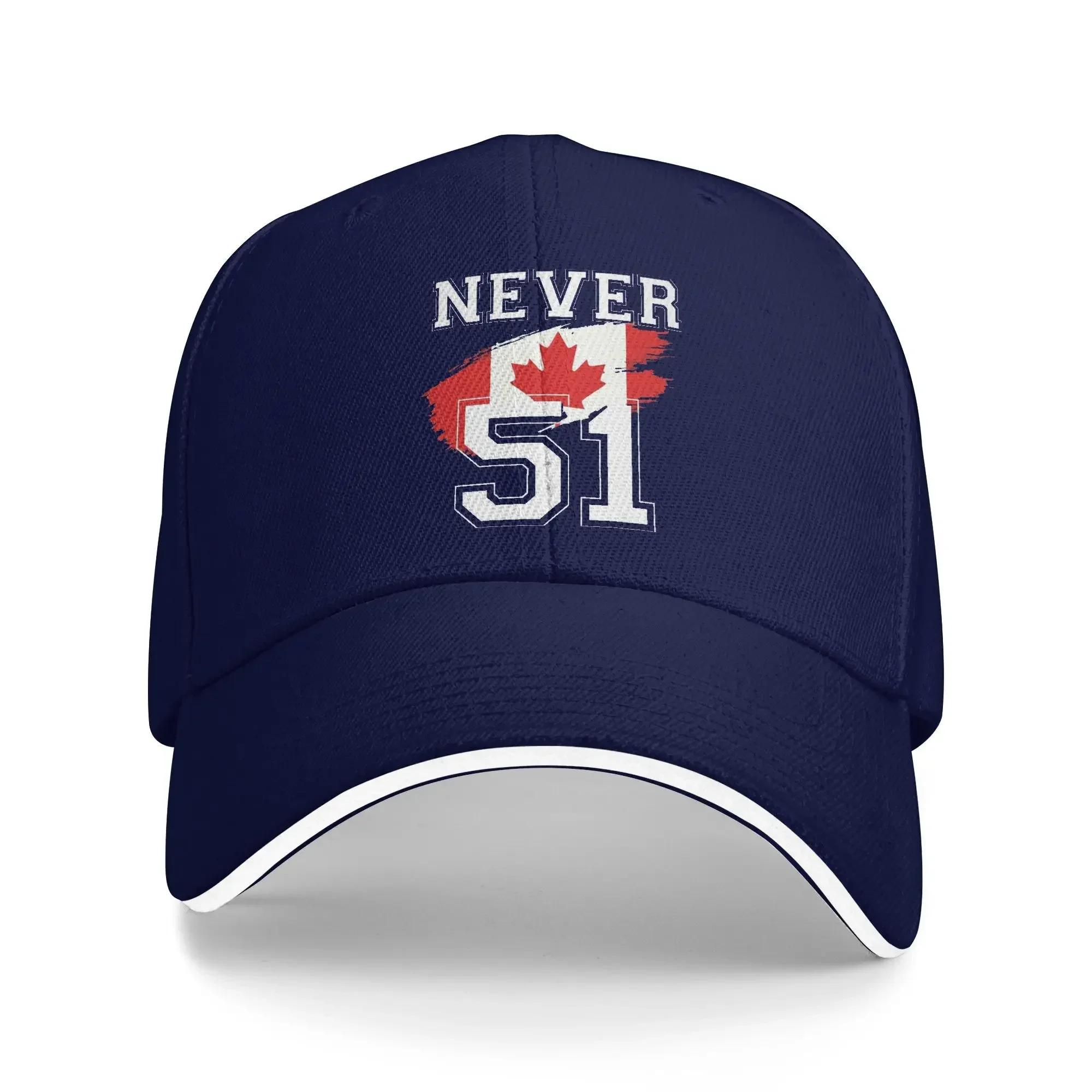 Never 51 Baseball Cap Canada Maple Leaf Fashion Trucker Hat Summer Women Men Kpop Rock Baseball Caps One Size