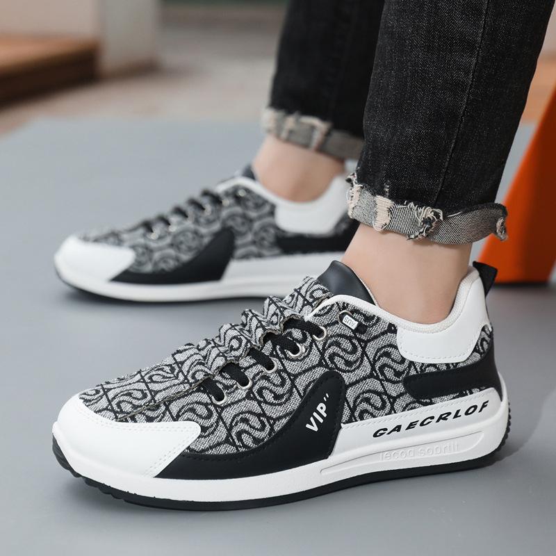 

Новая модная мужская универсальная спортивная обувь производитель мягкая подошва дышащая мужская повседневная обувь национальный стиль тренд одиночные туфли мужская обувь 44 чёрный