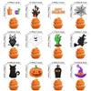 2024 Halloween Alzata per Torta Zucca Fantasma Alzata da Tavolo per Cupcake Halloween Decorazioni per Torta Toppers Buon Halloween Articoli per Feste