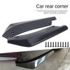 Universal Car Rear Bumper Lip Diffuser Spoiler Side Skirt Extension 2 Piece Kit Exterior Styling Performance Protector for Auto 7