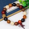Fashionable Beaded Wrist Chain Elastic Prayer Beads Handchain Sandalwood Bangle Stylish Wristband for Mindfulness