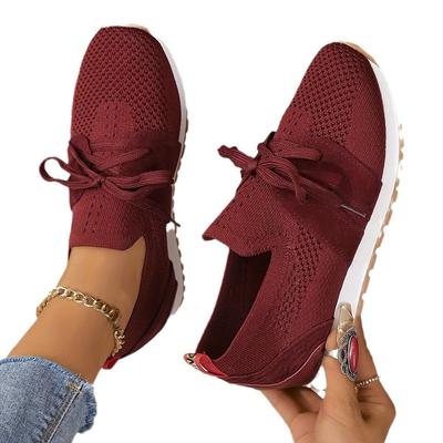 Modne Damskie Buty Codzienne Modne Oddychające Siatkowe Płaskie Trampki Damskie Buty do Siłowni Wulkanizowane Duże Rozmiary 36-43 Buty