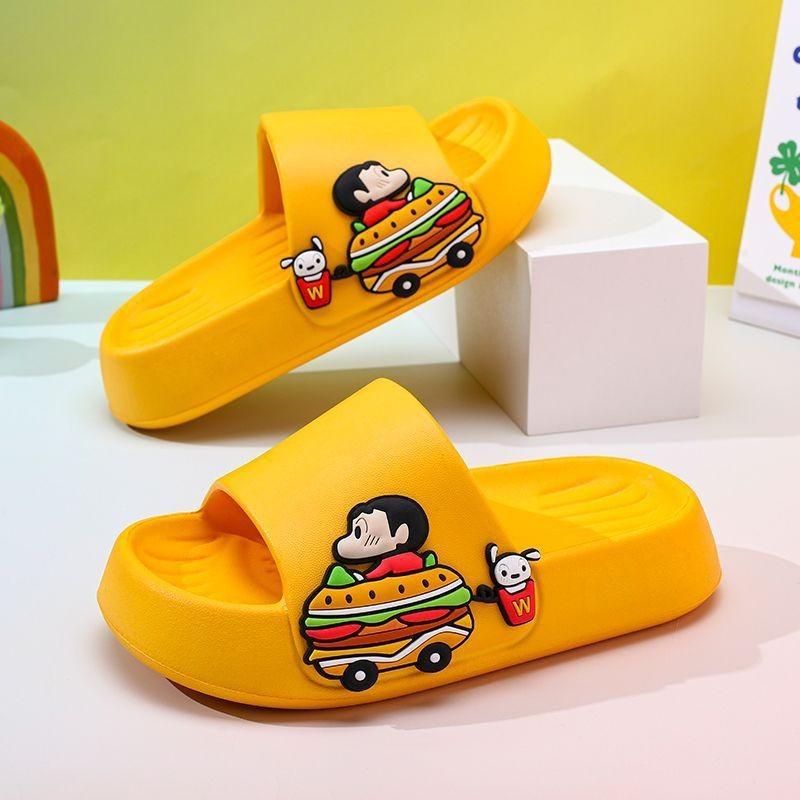 Shinchan Cute Crayon Kids Summer Sandals With Thick Nonslip Eva Sole Perfect For Boys And Girls