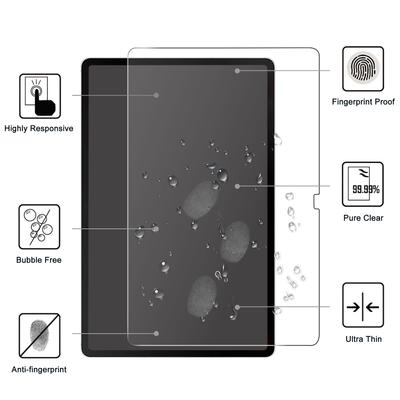 For Samsung Galaxy Tab S10 FE+ Tempered Glass Screen Protector 2.5D Straight Edge Screen Film