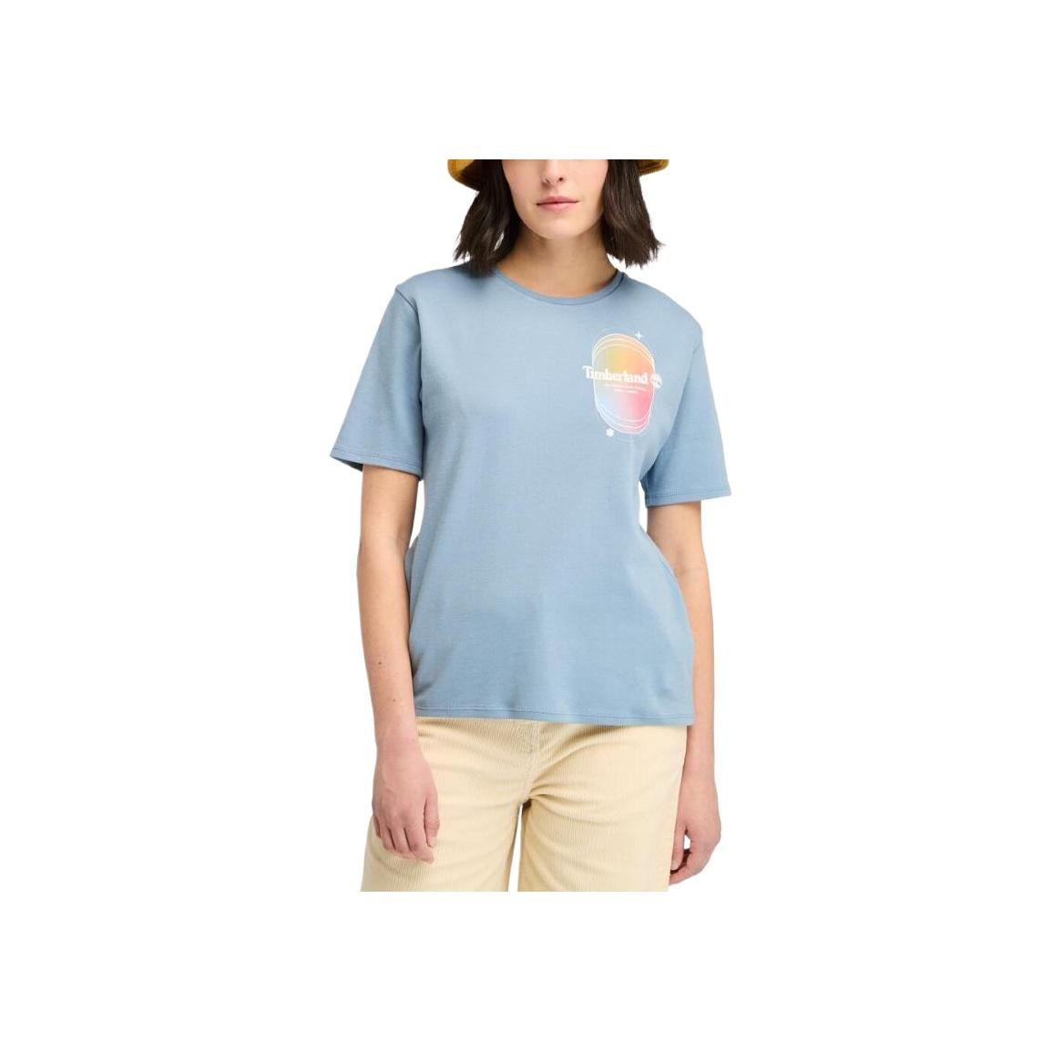Timberland Casual Simple Skin-Friendly Solid Color Short Sleeve Regular T-Shirt Women tops TB0A64MBA421 XS