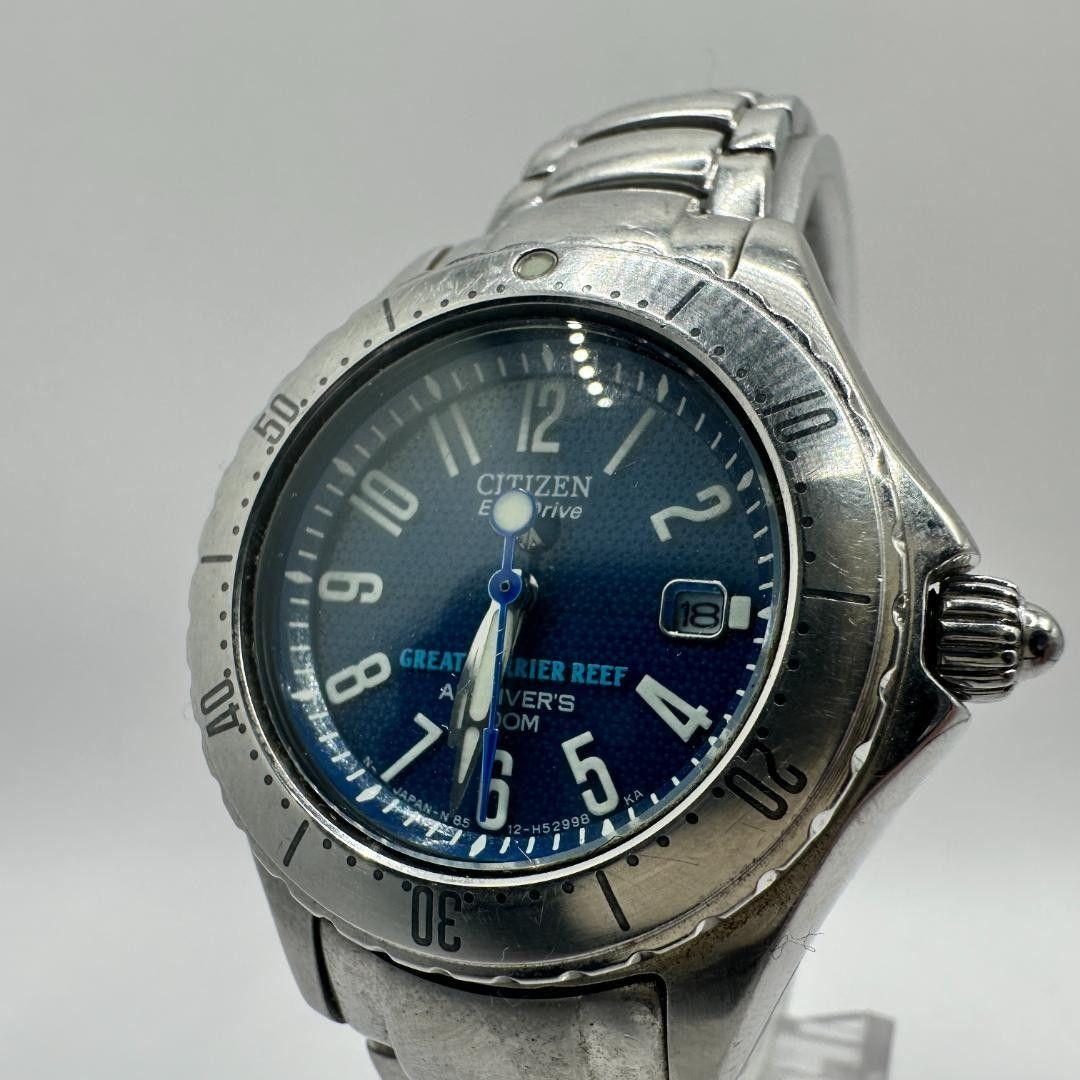CITIZEN Eco-Drive Watch Diver s Watch Date Blue Citizen Solar Eco-Drive Blue Dial