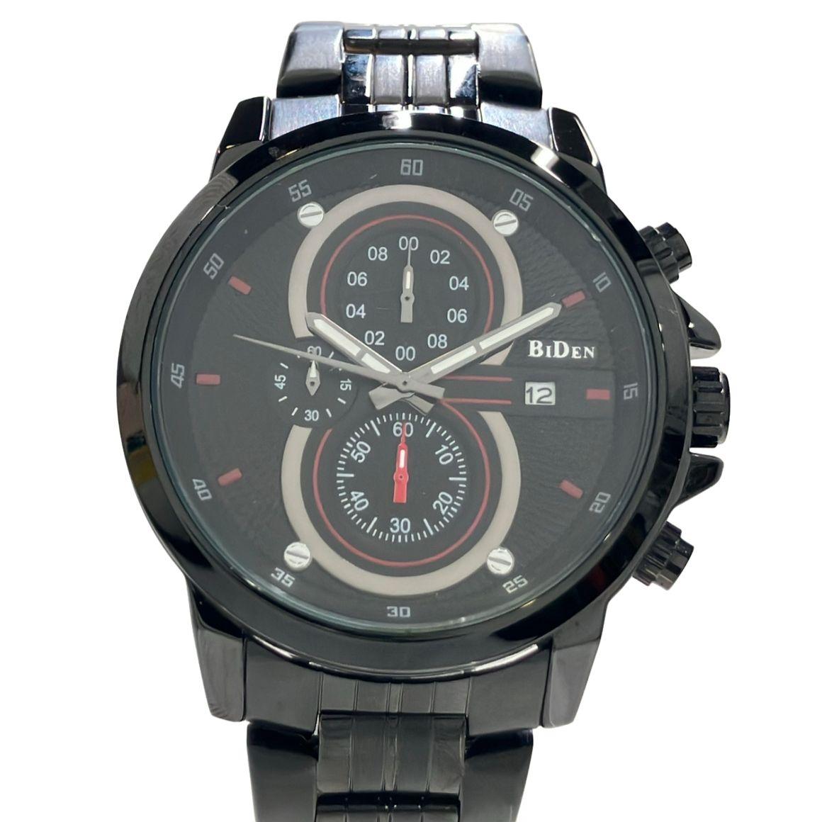 Used Quartz black men s watch BIDEN