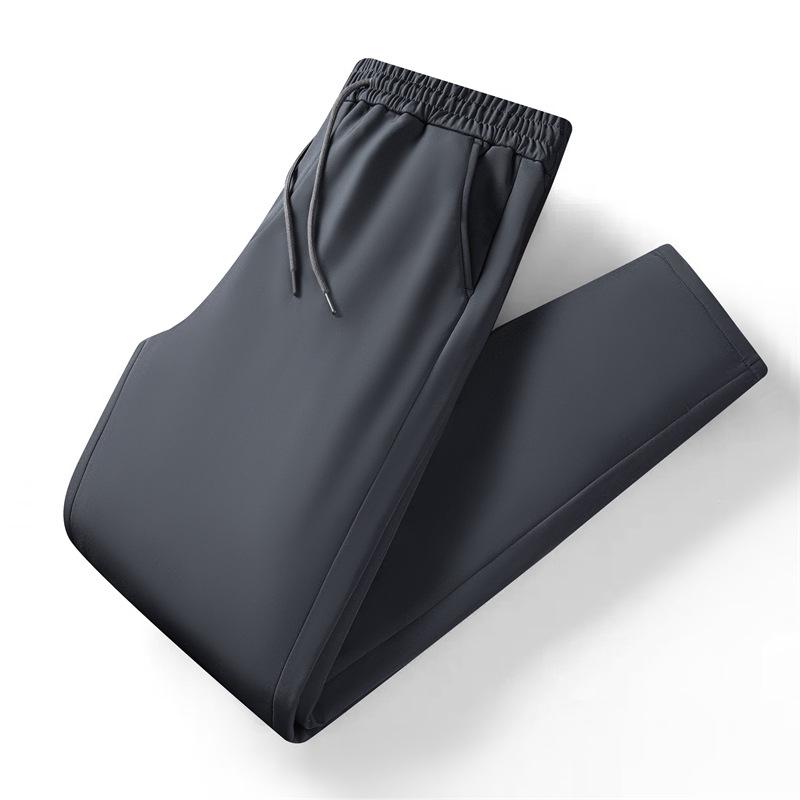 

Мужской зимний пуховик 2024 года с брюками на эластичной талии – Удобная однотонная одежда для мужчин среднего и пожилого возраста M (90-110 Jin) темно-серого