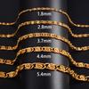 Edelstahl Gliederketten-Büroklammer-Kette Lange Halskette für Damen Herren Gold Hip Hop Hals-Choker Metall Schmuck Zubehör