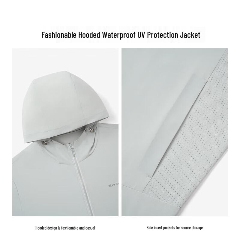 K-Boxing Men's Printed Waterproof UV Protection Jacket