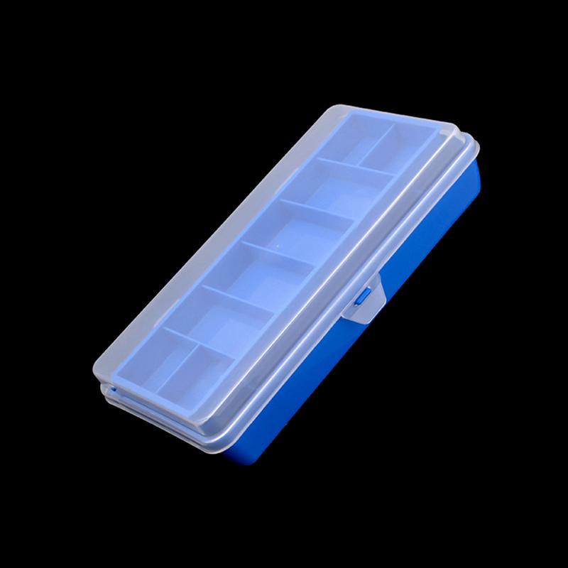 Przenośny Pojemnik na Sprzęt Wędkarski 11 Przegródek Dwupoziomowy Pojemnik do Przechowywania Akcesoria