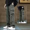 Functional Wind Overalls Boys Spring and Autumn Loose Straight Outdoor Mountaineering Wide Leg Charge Pants Men's Casual Pants