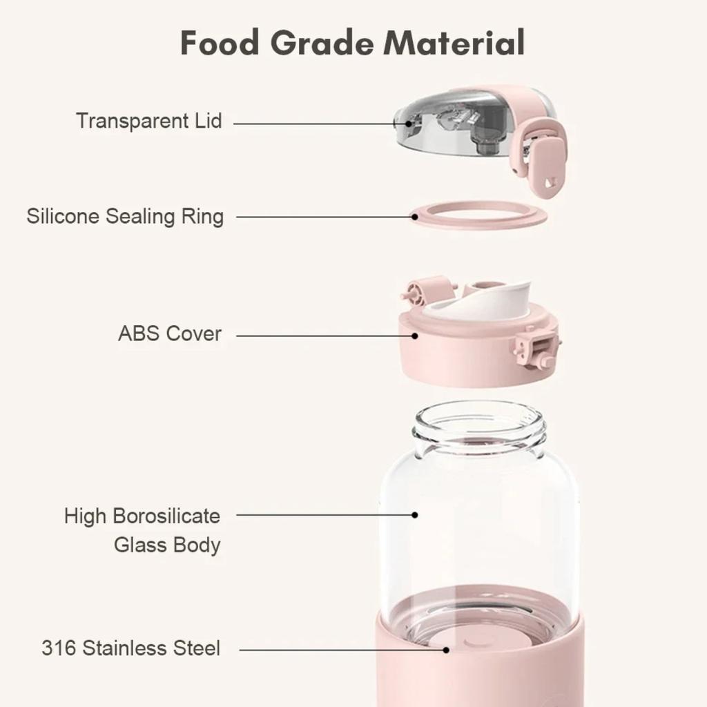 Portable Water Warmer for Baby Formula 300ml Capacity Precise Temperature Control Built-in Battery Wireless Instant Water