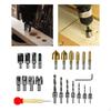 23x Woodworking Chamfer Drilling Tools Wood Bits for
