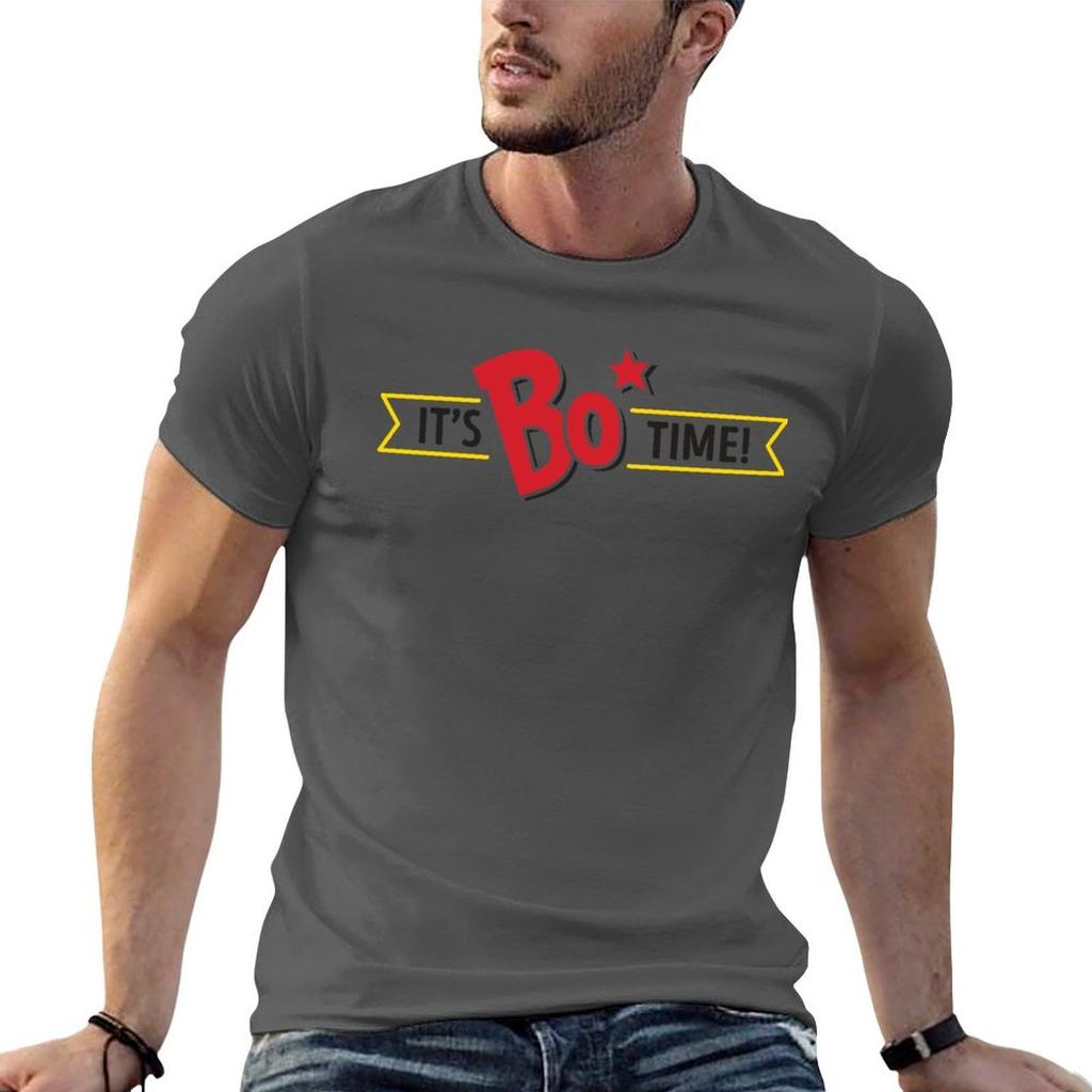Its Bo Time Bojangles (Black Text) Tshirt Gym Wear Breathable Short Sleeve Tee