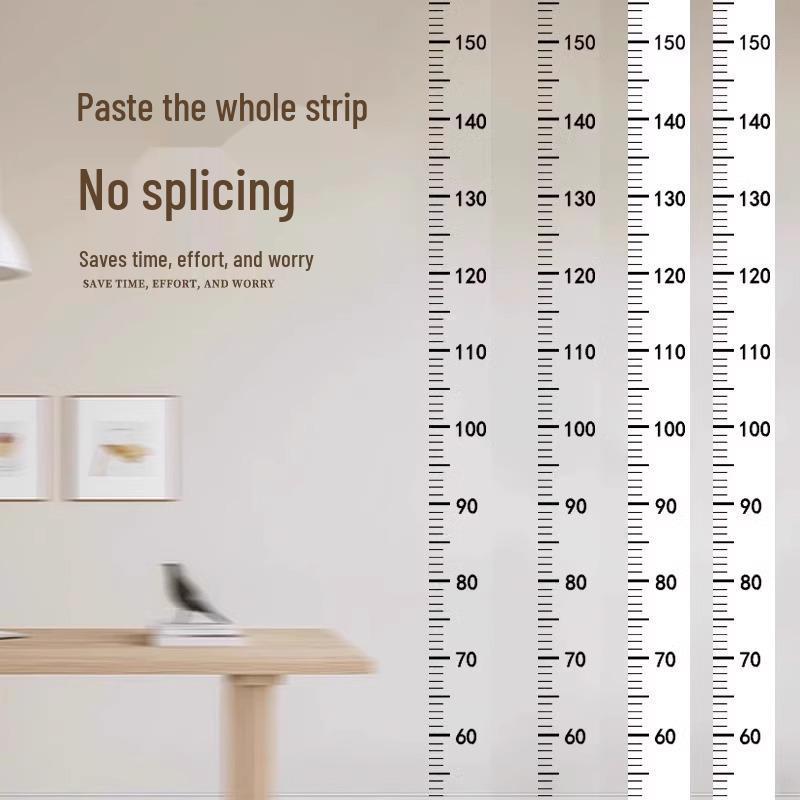 Transparenter Abnehmbarer Wachstumsdiagramm Wandaufkleber für Kinder - Genaue, Nicht-beschädigende Messung