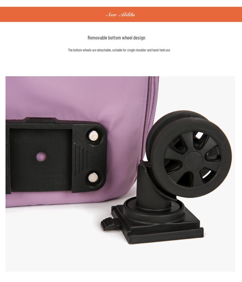 Wheeled Foldable Travel Bag - Lightweight, Expandable, and Portable Storage for Men and Women