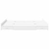 Storage Bed Frame White 140 x 200 cm Particleboard